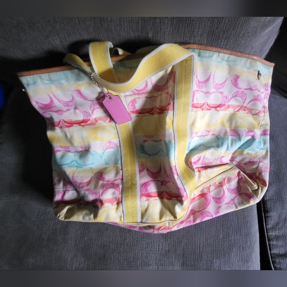 Coach Authentic Vintage Summer Time Weekender Bag - Picture 1 of 10